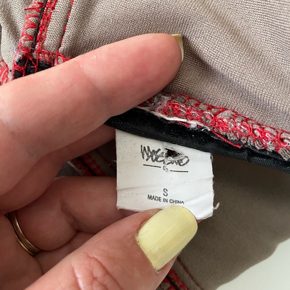 Massimo Womens Tankini Swimwear Strapless Tiger Striped Brown Red Size S - Picture 8 of 13